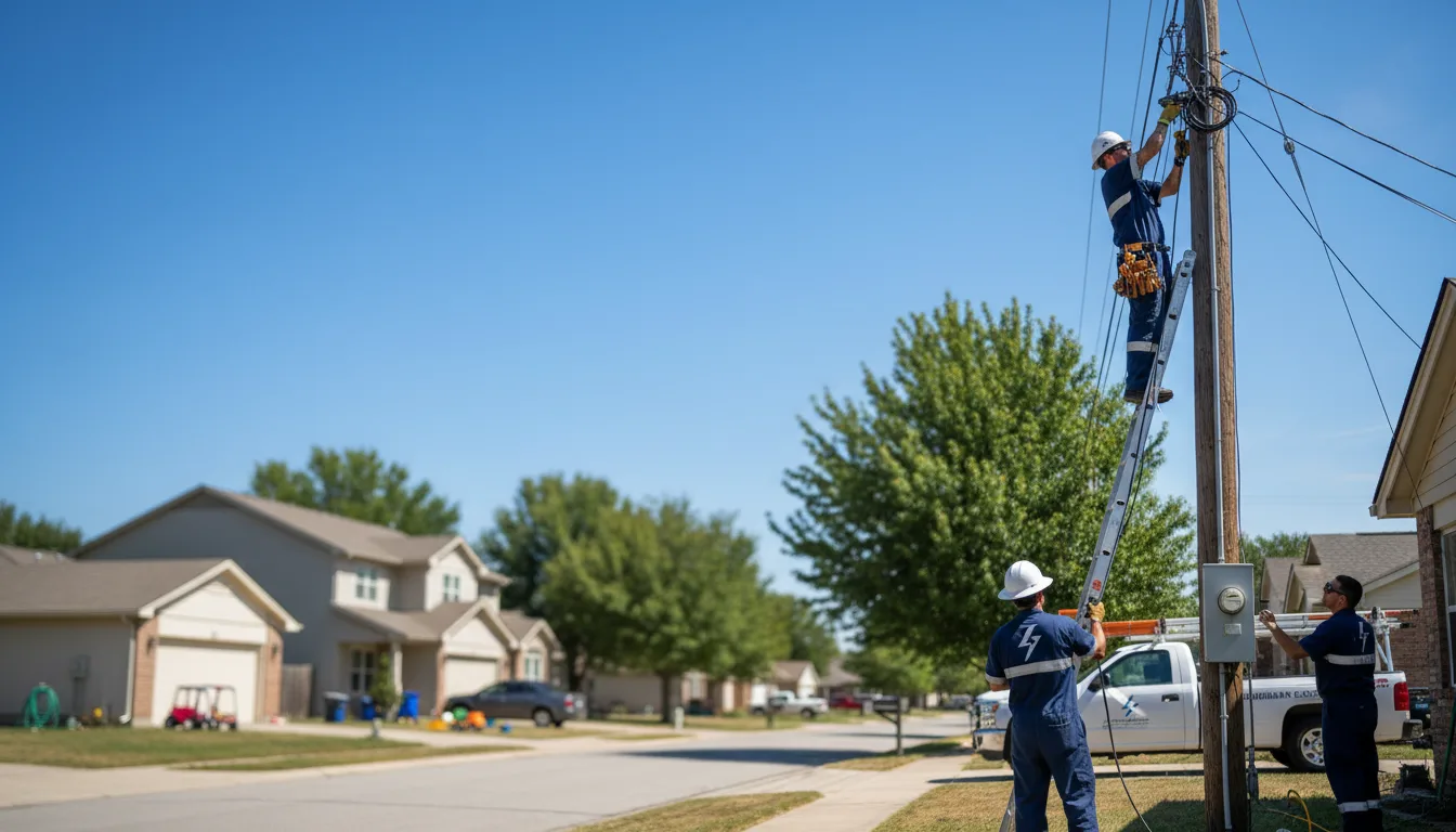 Residential electrician providing installation services in Lomira, WI